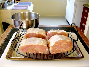 Brined and ready to cook